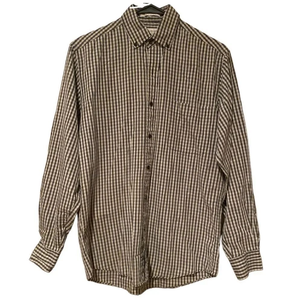 Yves Saint Laurent Plaid Button Down Shirt